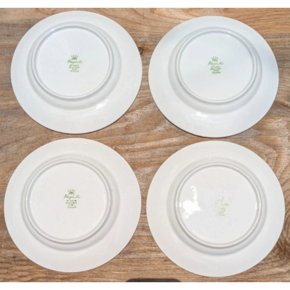 Nikko Riviera Red Dinner Plates 10 1/8